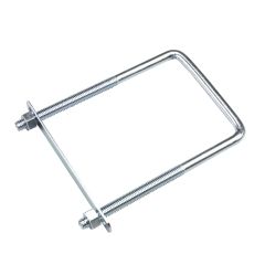 Boulon en "U" carré, zinc, 6" x 3 5/8" x 3/8"