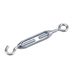 Tendeur crochet par œil, zinc, 7/32" x 6 3/8"