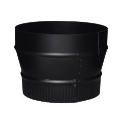 Black Matt Reducer (Small End Crimp) - 24 Ga - 8" x 7"