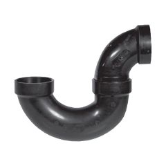 Siphon en P ABS DWV, 3", femelle, noir