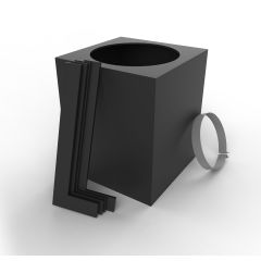 Cathedral Ceiling Support 2100 - Black Matte - 6"