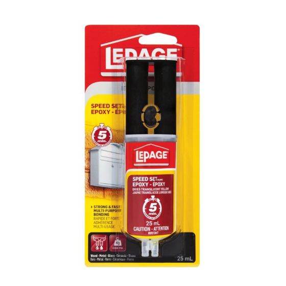 Colle époxy à prise rapide, jaune translucide, 25 ml