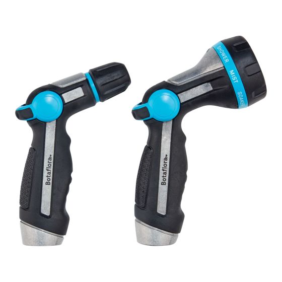2 Nozzles RelaxGrip Metal Thumb Control Adjustable Tip