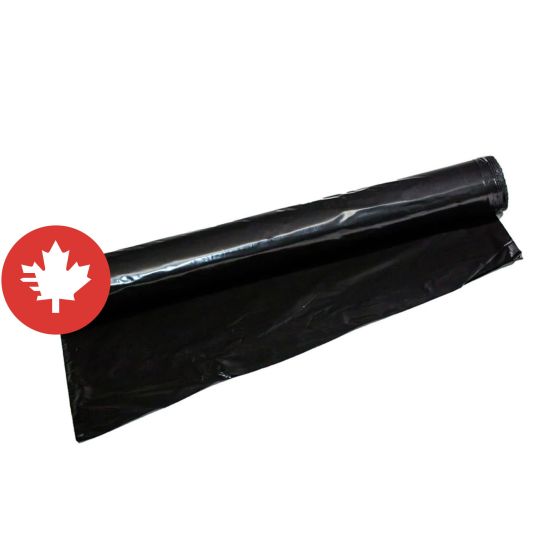 Polyethylene Film - Heavy - Black - 12'' x 300' - "S" Fold - Covers 300 sq. ft.