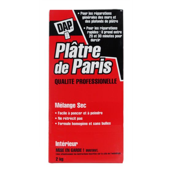 Plâtre de Paris, 10 kg, blanc