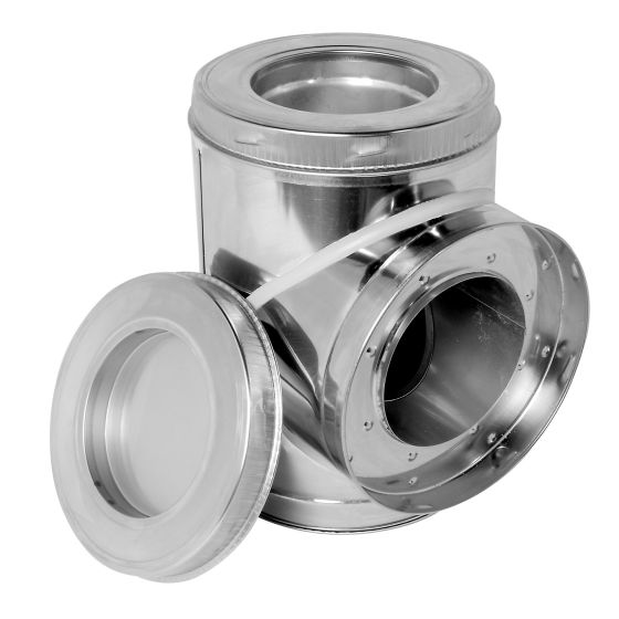 Chimney "Tee" And Elbow - Aluminium - 7"