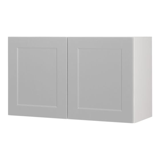 Caisson supérieur pour pôele 2 portes, Shaker, gris, 30" x 18" x 12 1/2"