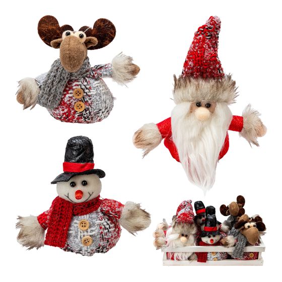 Fabric Hanging Onament - White - 15 cm (Sold Individually)