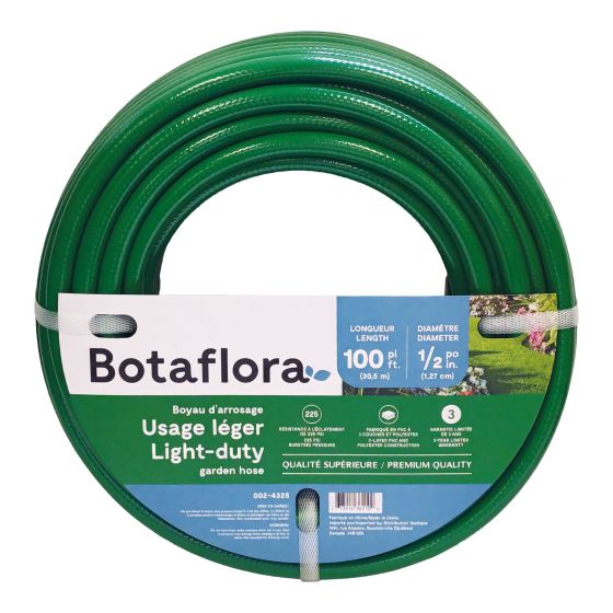 Garden Hose – Light-Duty – Green - 1/2" x 100’