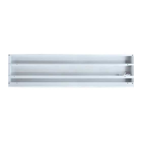 Marche en aluminium, blanc, 11" x 48"