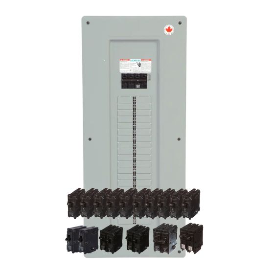 Panneau V-Pack avec disjoncteur, 120-240 V, 200 A, 40/80