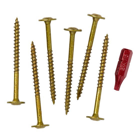 Vis d'armoire profil bas, #8 x 2", 100/pqt