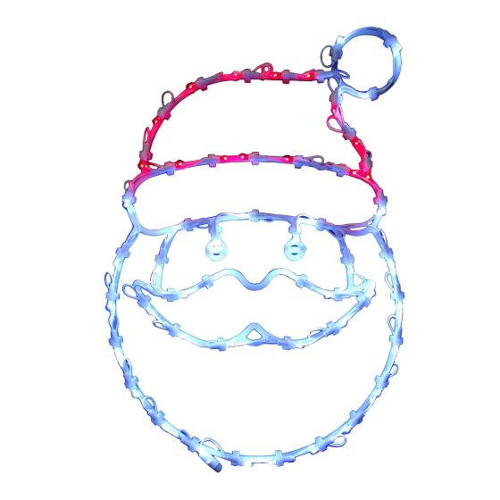 Santa Claus Silhouette Lights - LED - 18"