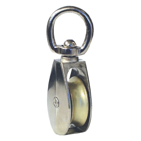 Poulie simple pivotante, 3/4"