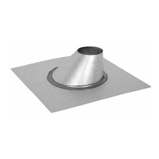 Adjustable Roof Pellet Flashing - Galvanized Steel - 4″