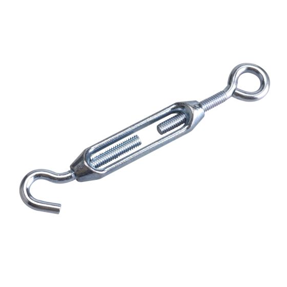 Tendeur crochet par œil, zinc, 5/16" x 9 3/8"