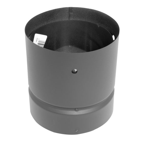 Adaptateur universel double paroi pour cheminée, 1200° F, noir mat, 7"