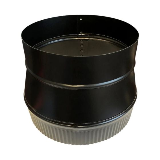 Black Matt Increaser (Big End Crimp) - 24 Ga - 7" x 8"