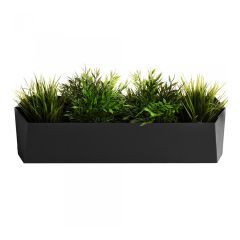 Jardinière, grande, noir
