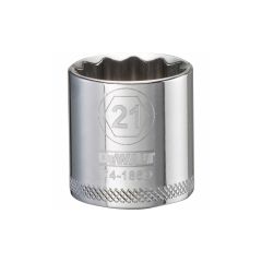 21 mm - 12 Point Short 3/8" Drive Socket