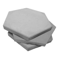 Dalle Hexa, Gris pâle, 1 3/4" x 18" x 15"