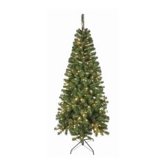 Christmas Tree - 200 LED Lights - White and Multi-Coloured - 5 Functions - 7'
