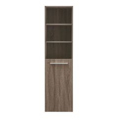 Side Cabinet - Relax - 1 Door/2 Shelves - Brown - Right Opening - 15-3/4” x 59”