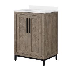 Vanity - Mika - 2 Reversible Doors - Grey - 30" x 34.5"