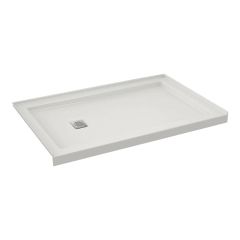 Shower Base - B3Square - 59 7/8" x 35 7/8" -  Left Drain - White