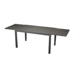 Table de salle à manger, rectangulaire, extensible, noir, 88" x 35" x 29"