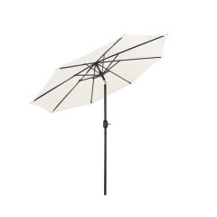 Parasol de marché, inclinable, beige, 8'
