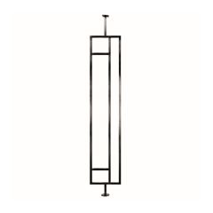 Stair Baluster - Wrought Iron - Obu - 6" x 34" - Black