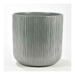 Cache-pot, gris, 19 cm