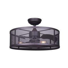 Ceiling Fan - Arris II - 24" - Oil-Rubbed Bronze - 60 W 3 Lights - 3 Blades