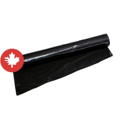 Polyethylene Film - Heavy - Black - 12'' x 300' - "S" Fold - Covers 300 sq. ft.