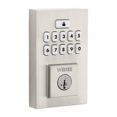 SmartCode Contemporary Keypad Electronic Lock - Satin Nickel
