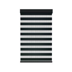 Cordless Zebra Roller Shade - Black - 48" x 72"