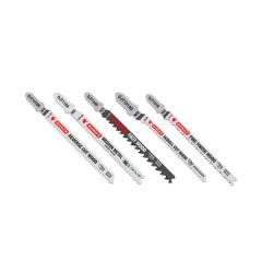 Ensemble de lames de scie sauteuse en acier dur et en acier rapide haute teneur en carbone, 5 mcx