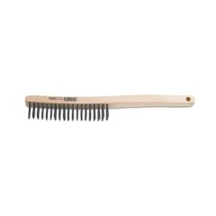 Brosse, acier au carbone, courbée, 13 3/4"