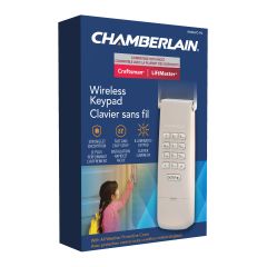 Garage Door Keypad - Wireless - White