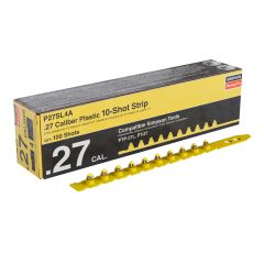 Strip Loads - .27 Caliber - Plastic - Level 4 - Yellow - 100/box