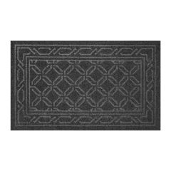 Tapis Gaufre, Patterson, graphite, 18" x 30"