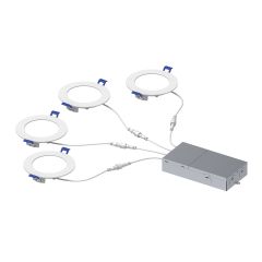 Ensemble de luminaires encastrés, DEL, 4 en 1, 5 CCT, 4", 12/pqt