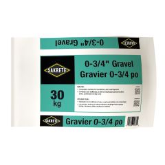 Gravel, 0-3/4", 30 kg
