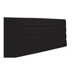 Aluminum Soffit – Vented – 4 panels - 16" x 12' – Black