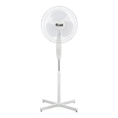 Ventilateur sur pied, 90°, 16", blanc