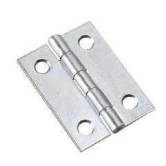 Narrow Butt Hinge - Zinc - 2/Pkg - 1 1/2" x 2"