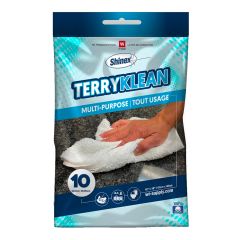 Terry Towels - White- 16" x 19" - 10/pkg