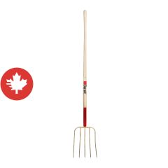 Hay Fork - 5 Teeth 13" - Forged Steel - Handle 54"