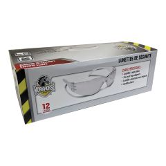 Lunettes de sécurité, polycarbonate, très légères, 12/pqt